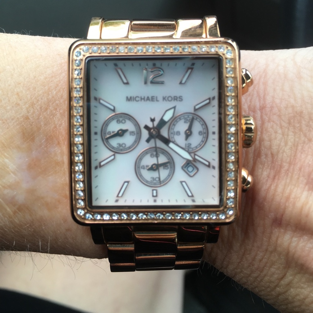 Michael Kors Watch ~ Rare Square Face!